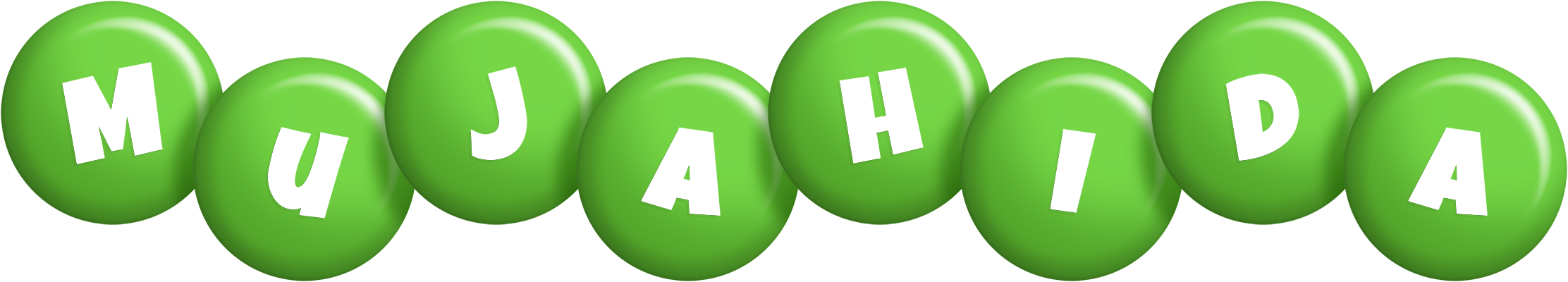 Mujahida candy-green logo