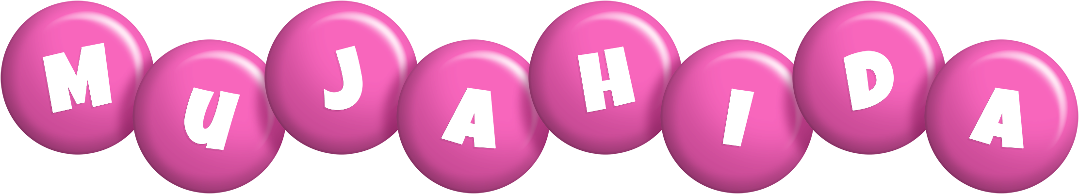 Mujahida candy-pink logo