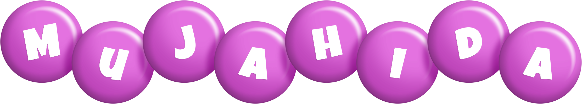 Mujahida candy-purple logo