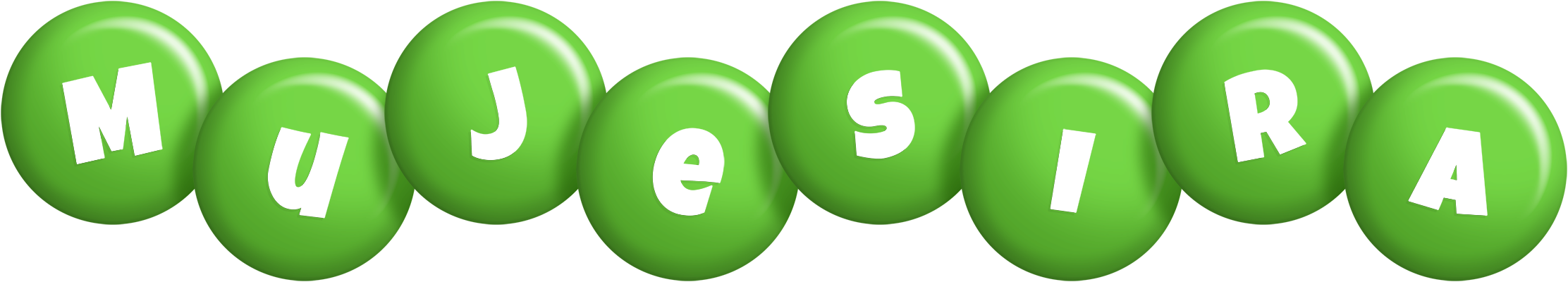 Mujesira candy-green logo