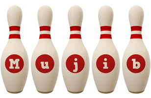 Mujib bowling-pin logo