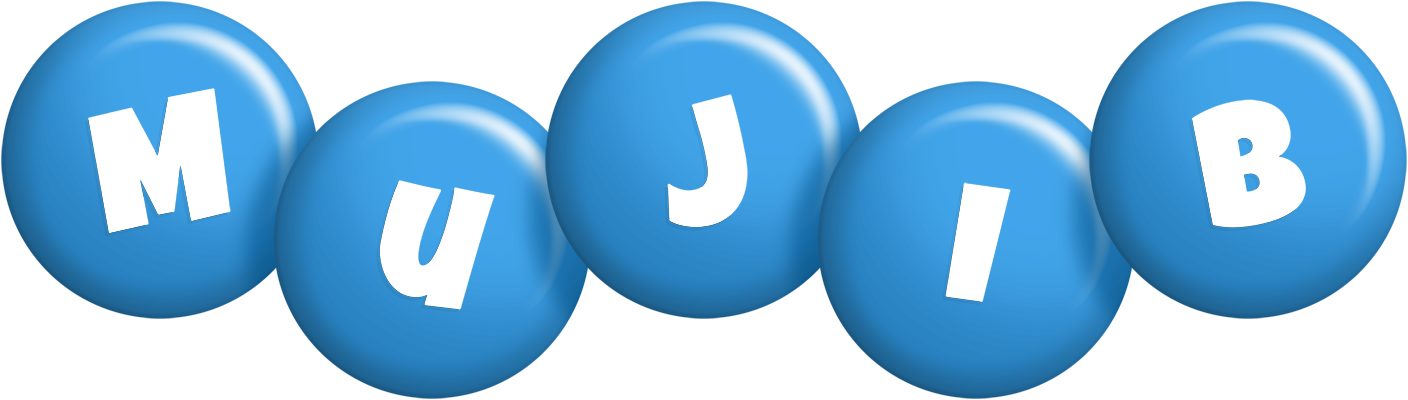 Mujib candy-blue logo