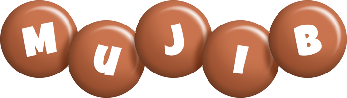 Mujib candy-brown logo