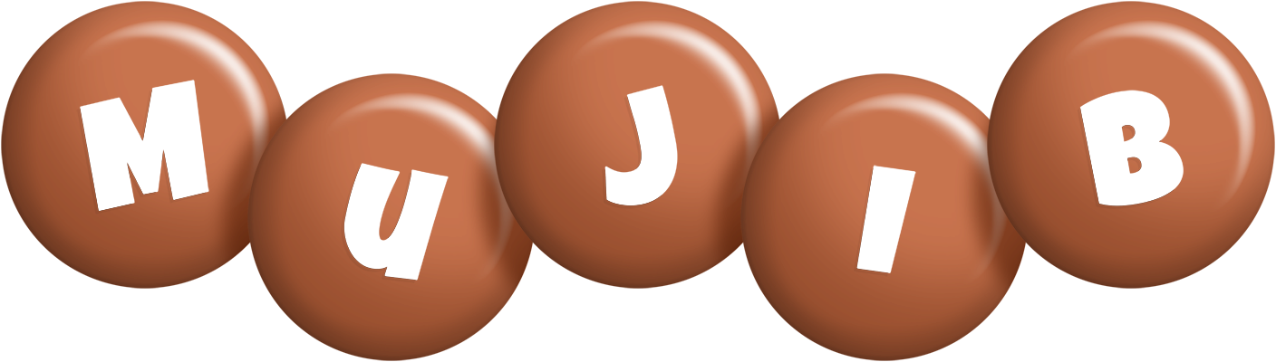 Mujib candy-brown logo
