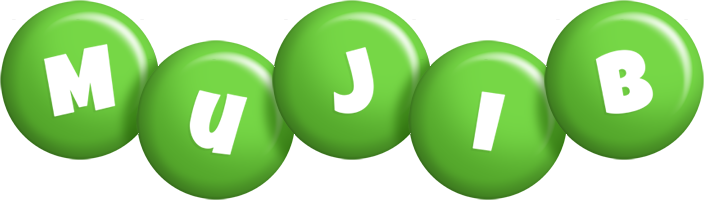 Mujib candy-green logo