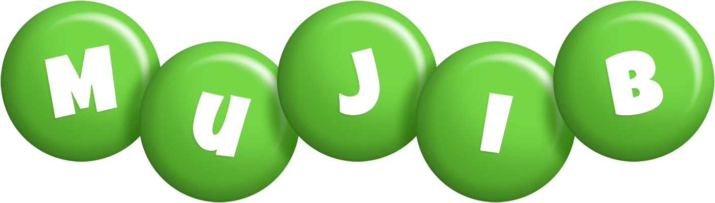 Mujib candy-green logo