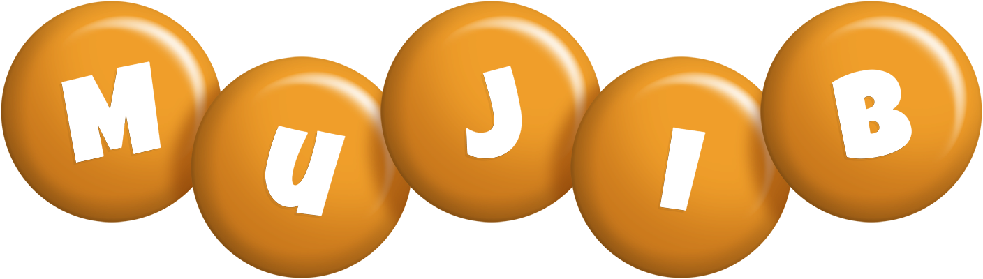Mujib candy-orange logo