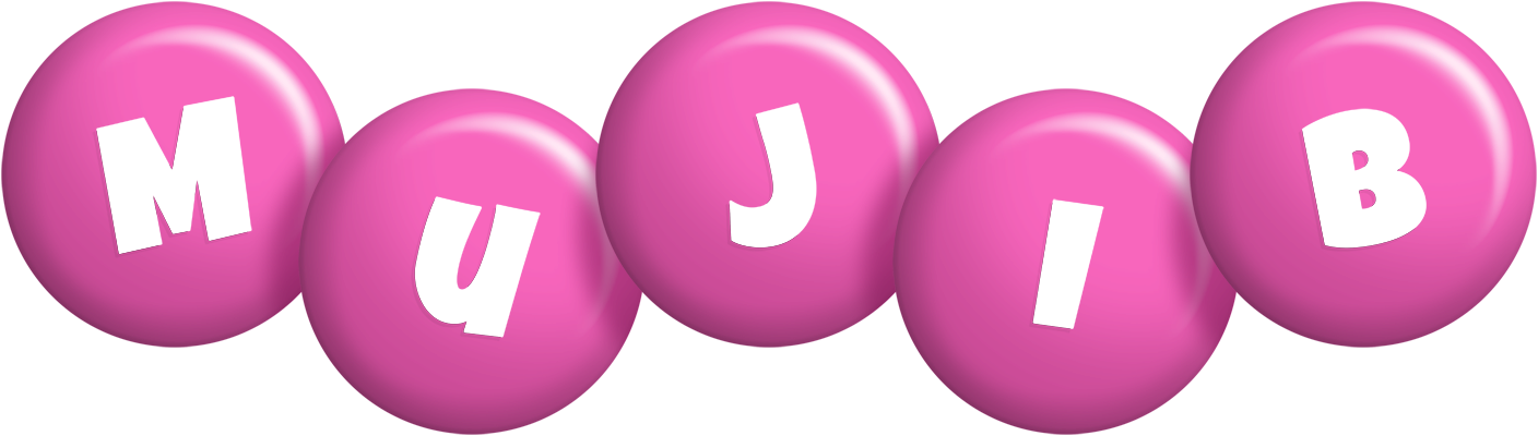 Mujib candy-pink logo