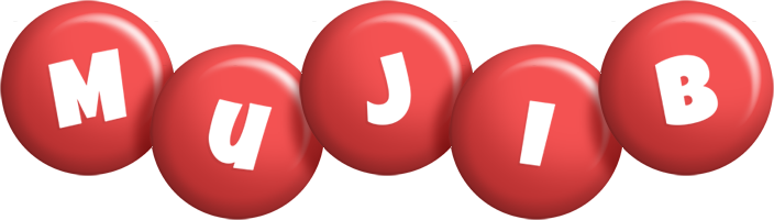 Mujib candy-red logo