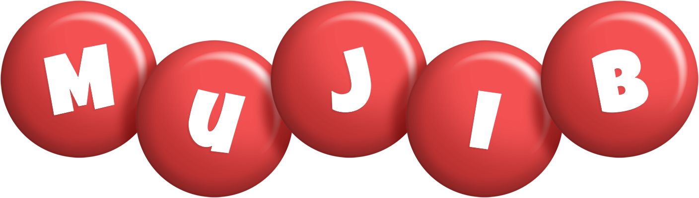 Mujib candy-red logo