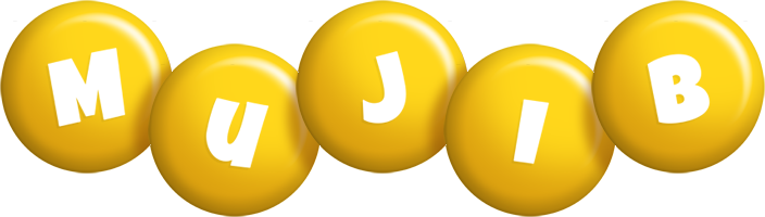 Mujib candy-yellow logo