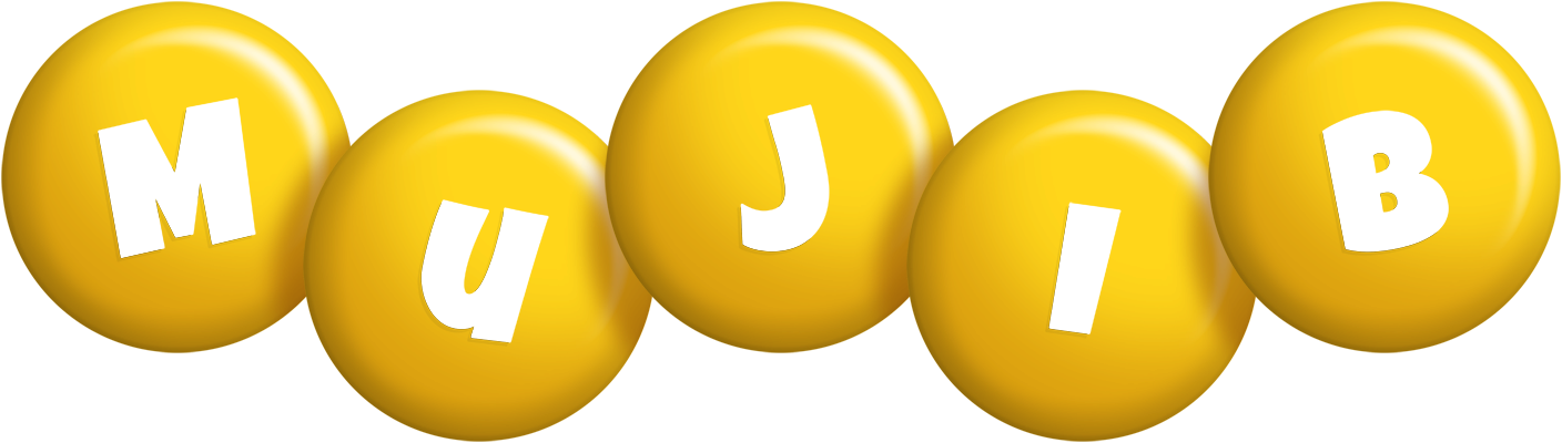 Mujib candy-yellow logo