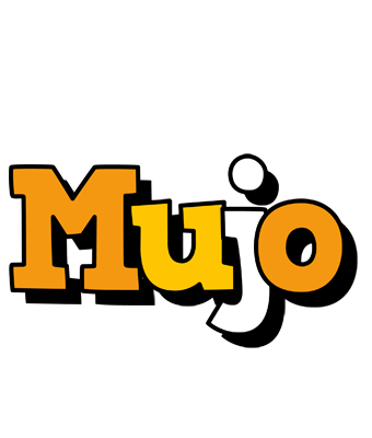 Mujo cartoon logo