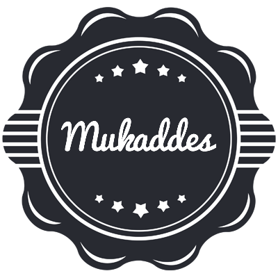 Mukaddes badge logo