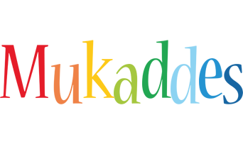 Mukaddes birthday logo