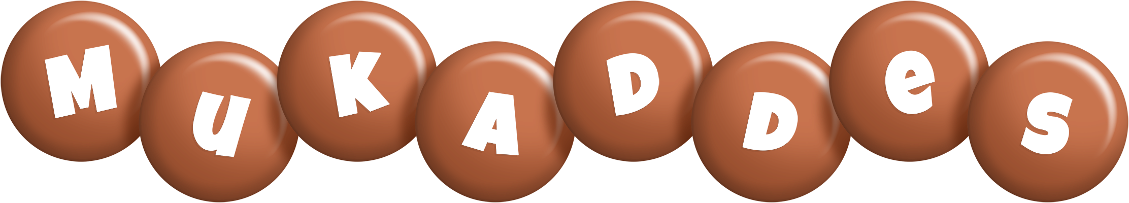 Mukaddes candy-brown logo