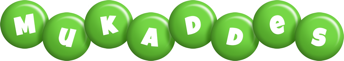 Mukaddes candy-green logo