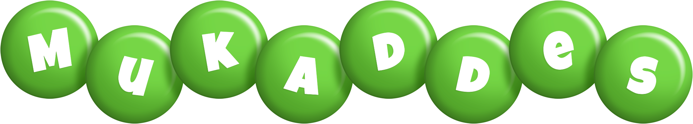 Mukaddes candy-green logo