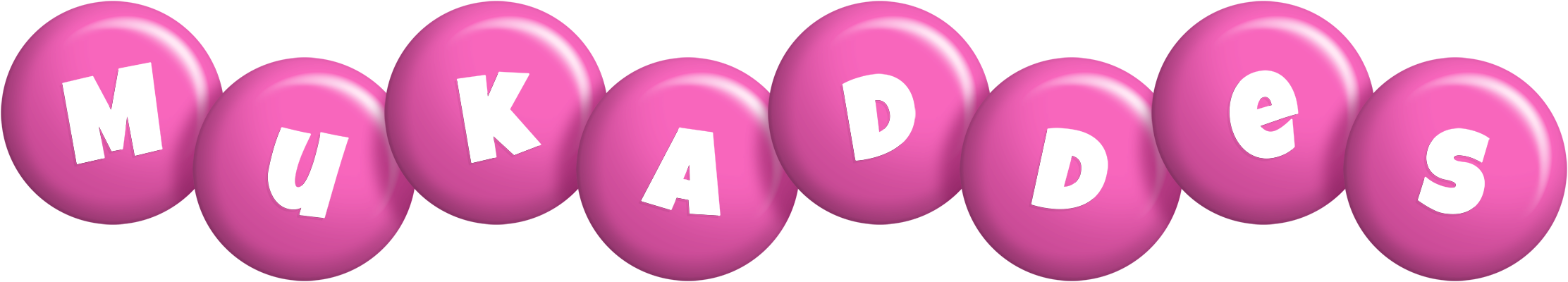 Mukaddes candy-pink logo