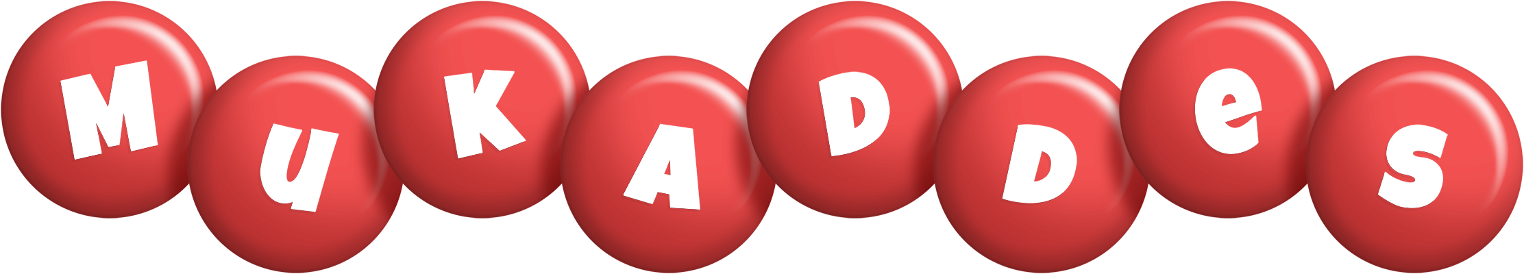 Mukaddes candy-red logo