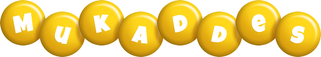 Mukaddes candy-yellow logo