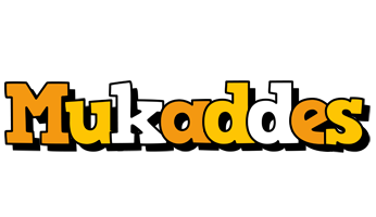 Mukaddes cartoon logo