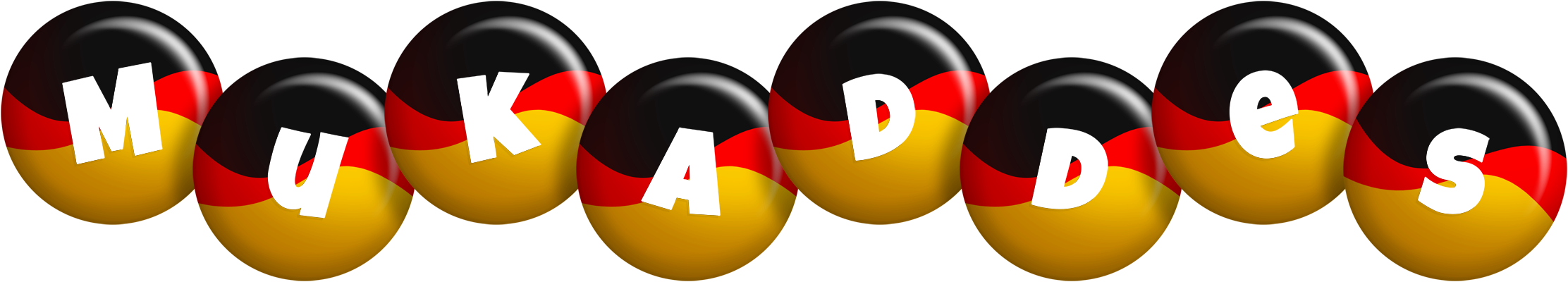 Mukaddes german logo