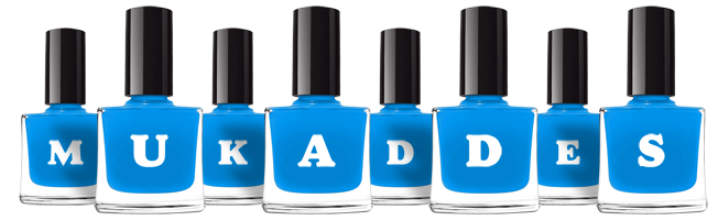 Mukaddes glossy logo