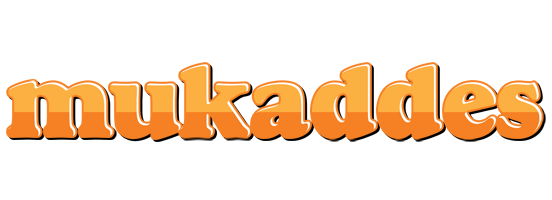 Mukaddes orange logo