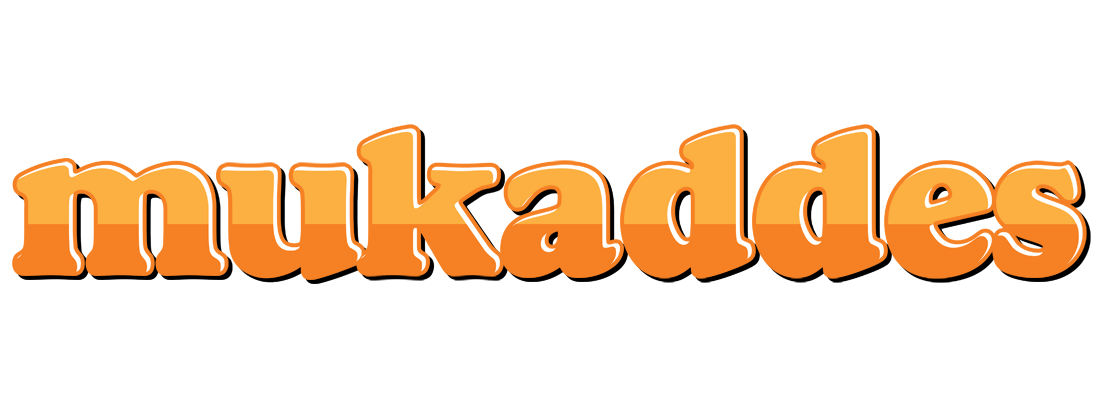 Mukaddes orange logo
