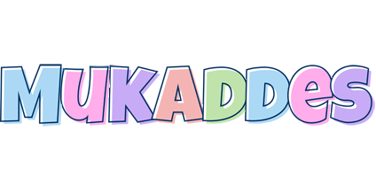 Mukaddes pastel logo