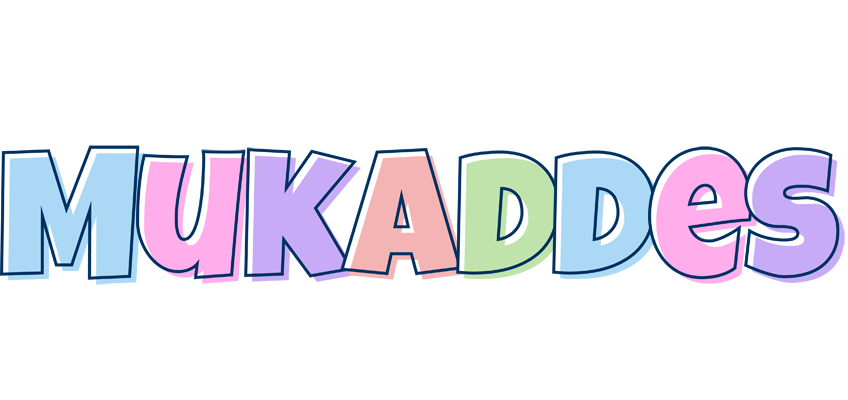 Mukaddes pastel logo