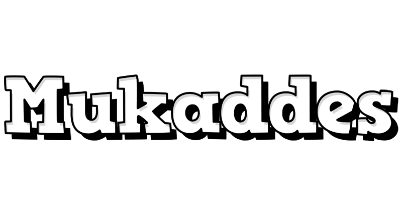 Mukaddes snowing logo