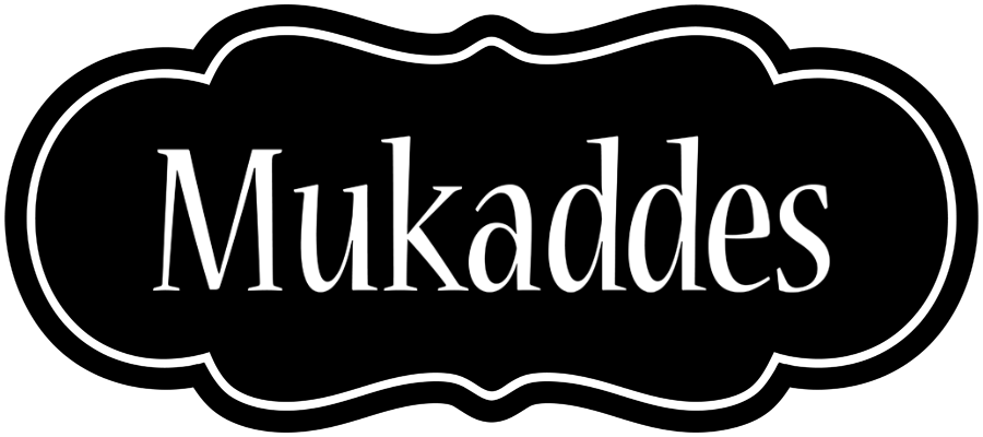 Mukaddes welcome logo