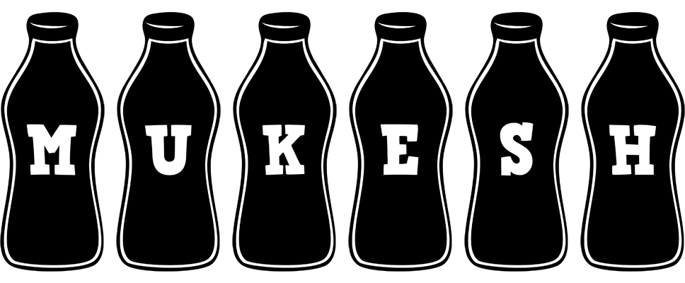 Mukesh bottle logo