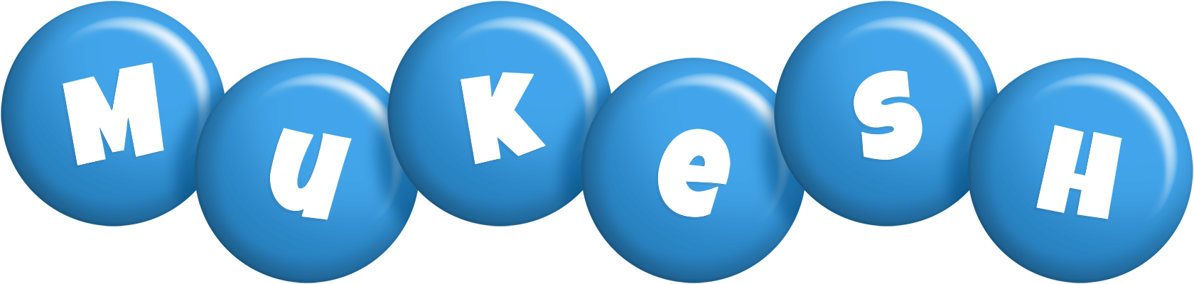 Mukesh candy-blue logo