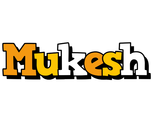 Mukesh cartoon logo