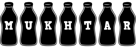 Mukhtar bottle logo
