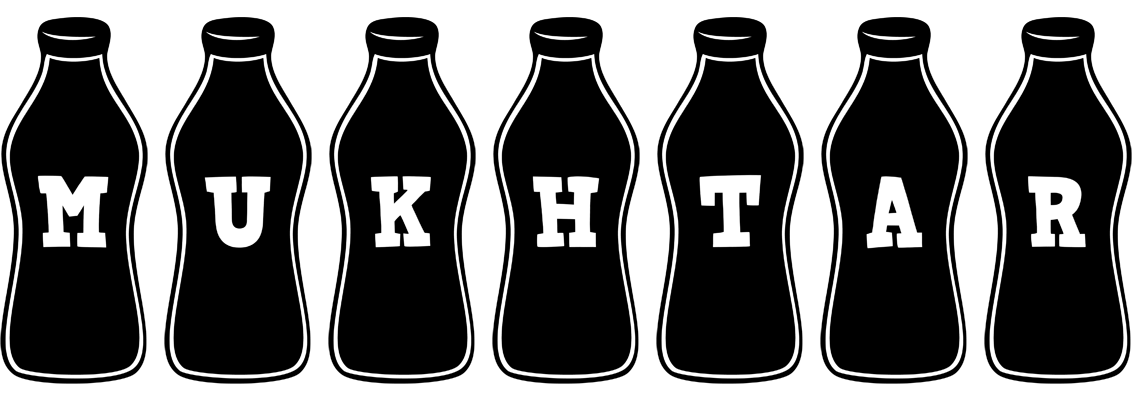Mukhtar bottle logo