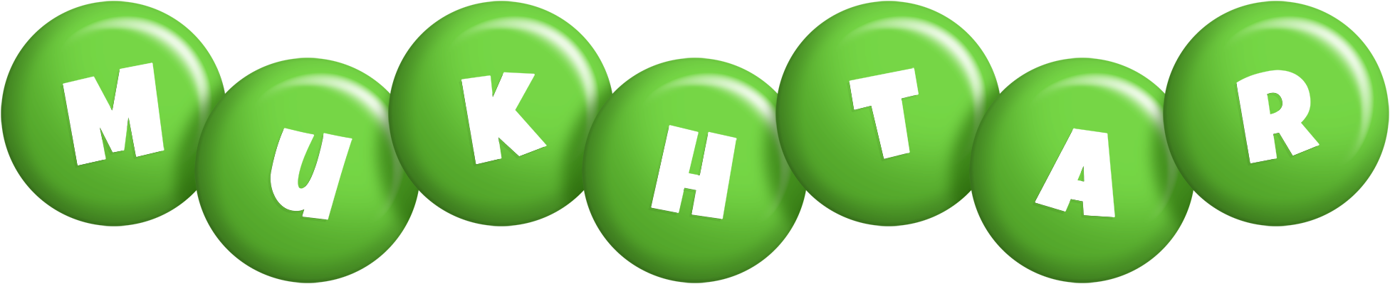 Mukhtar candy-green logo