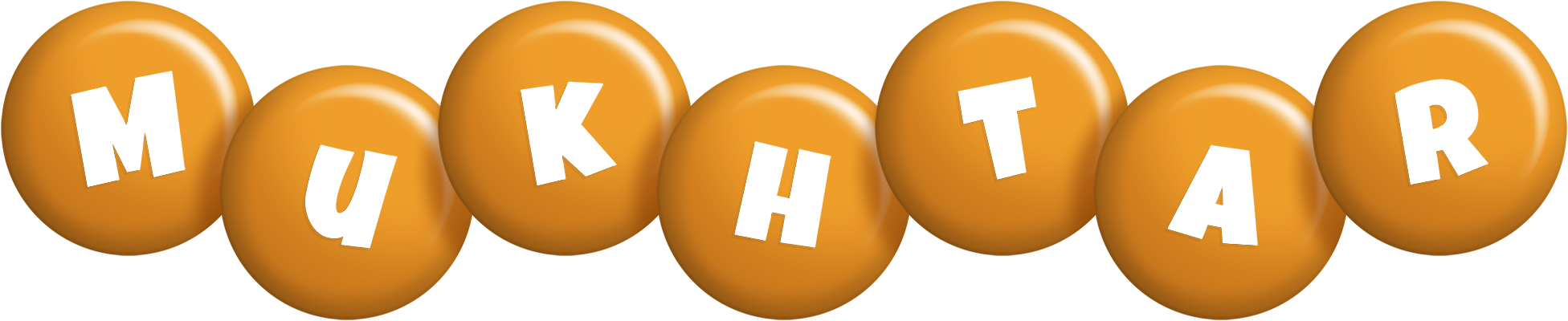 Mukhtar candy-orange logo