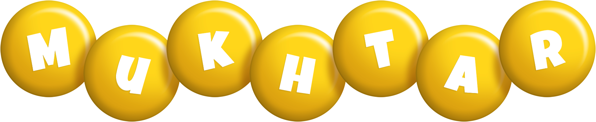 Mukhtar candy-yellow logo