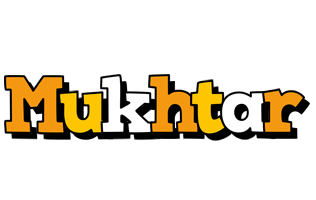 Mukhtar cartoon logo