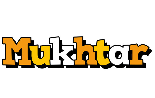 Mukhtar cartoon logo