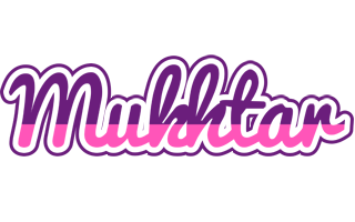 Mukhtar cheerful logo