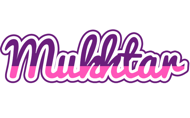 Mukhtar cheerful logo