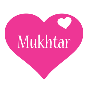 Mukhtar love-heart logo