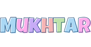 Mukhtar pastel logo