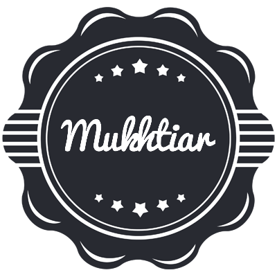 Mukhtiar badge logo