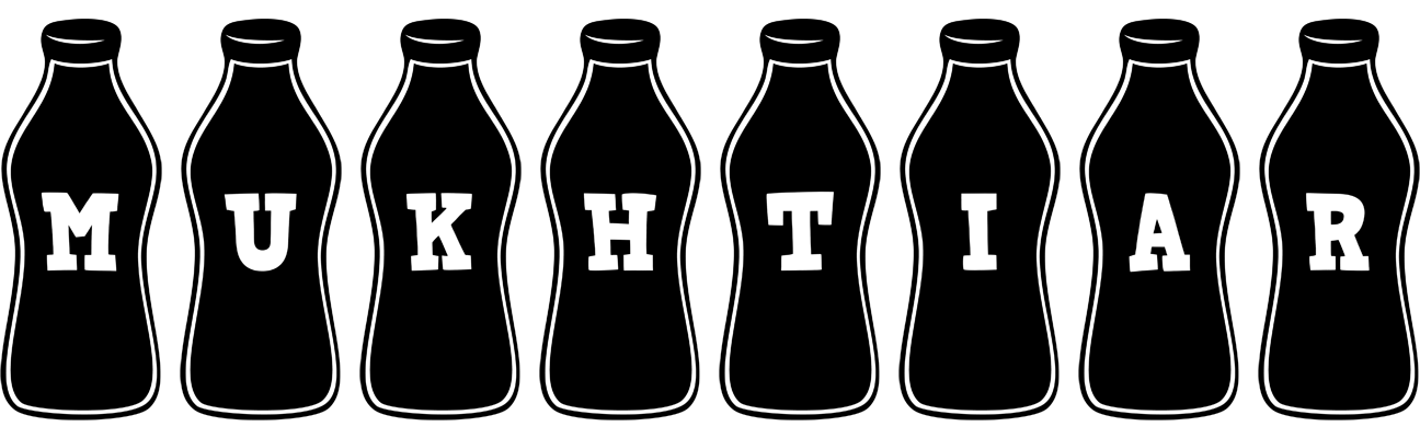Mukhtiar bottle logo